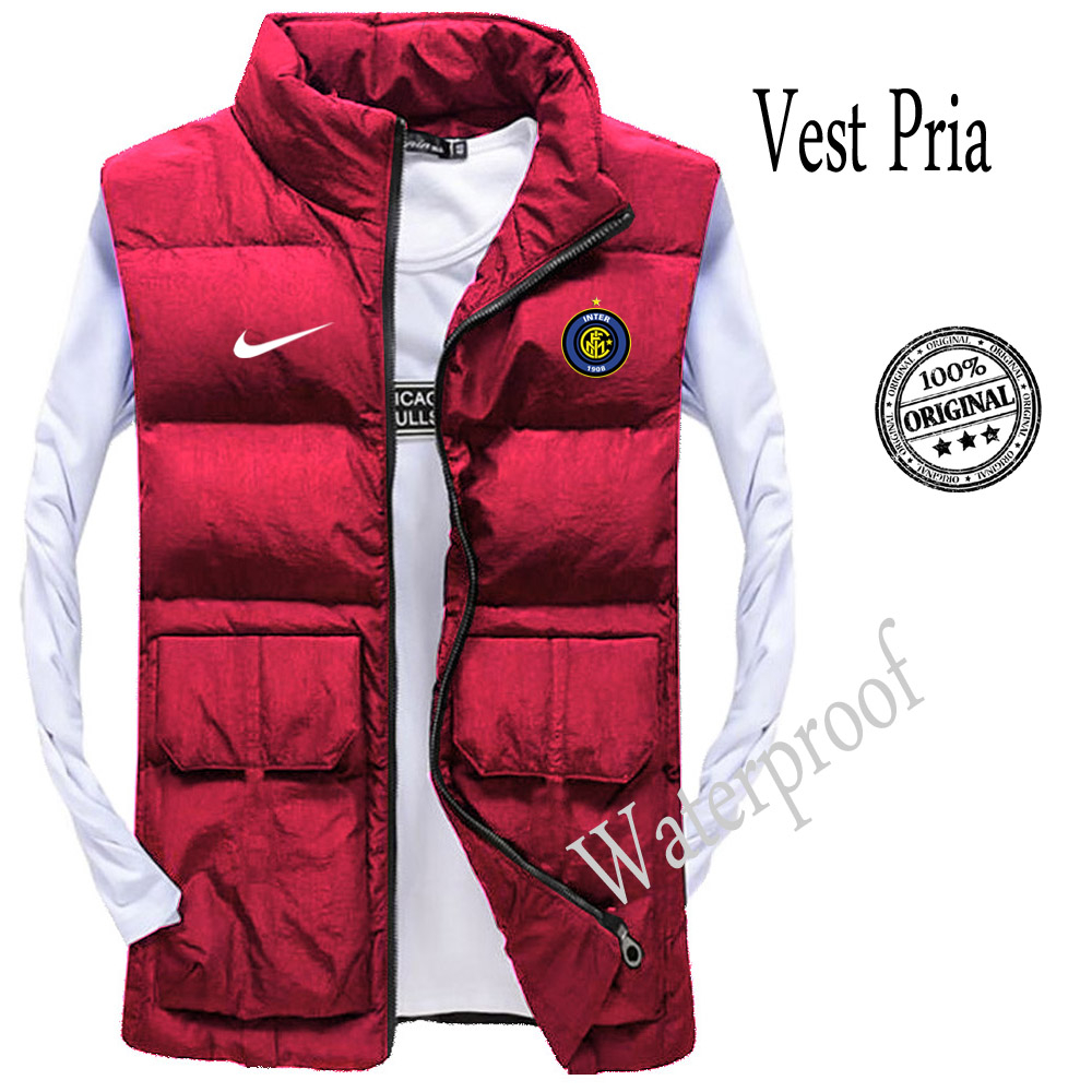 Jaket Rompi Pria Intermilan/Rompi Pria Murah/Rompi Pria Outdoor/Rompi Motor Pria/Jaket Rompi Cowok/R