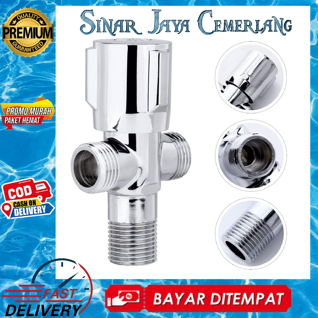 Stop Kran Cabang - Kran T Shower Closet
