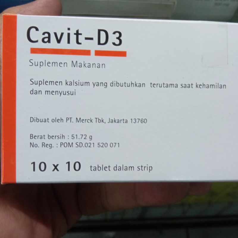 CAVIT D3 Suplemen Kalsium 100tablet