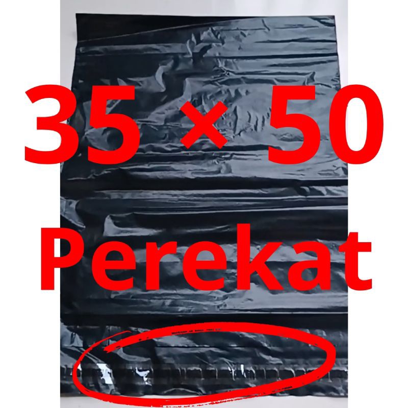 

Plastik packing 35 × 50 perekat, plastik popok, plastik paket, 10 Lembar