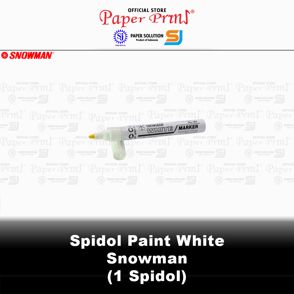 

Spidol Paint Marker White Putih Snowman WP-12