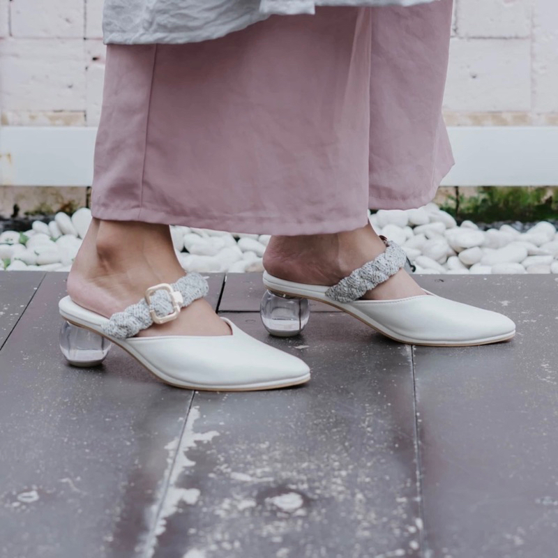 Dianable - Jolie Heels - Vanilla - Sepatu Wanita Dianable Original