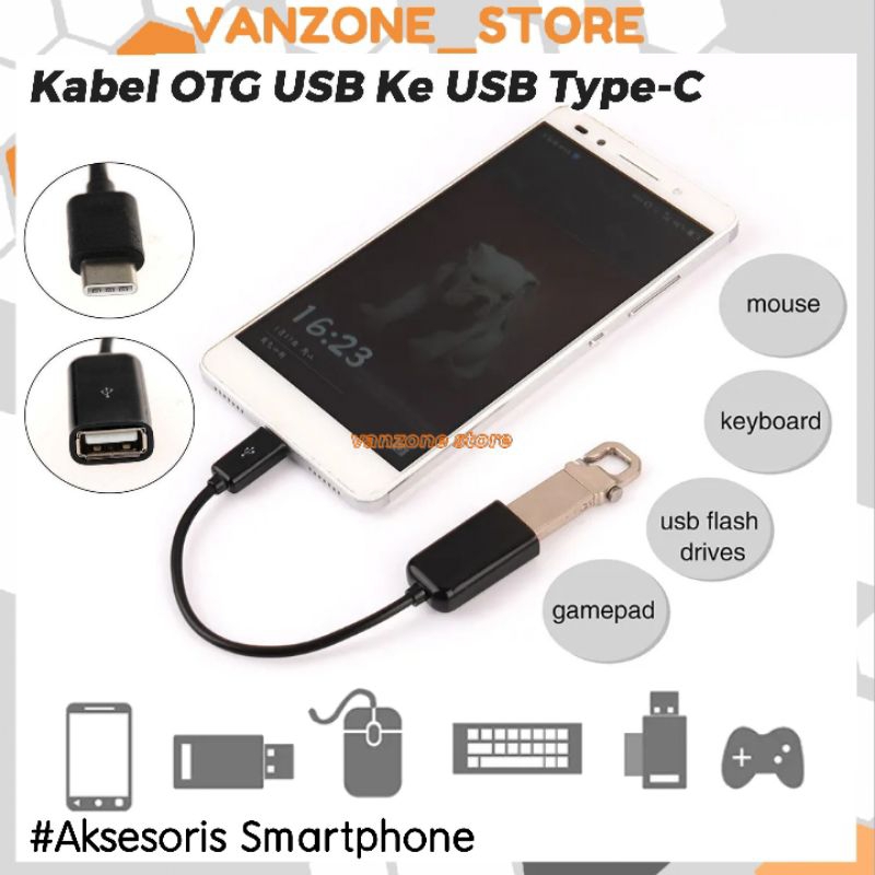 [VANZONE] Kabel OTG Type C/Micro USB ke USB 2.0 Adapter Android Smartphone