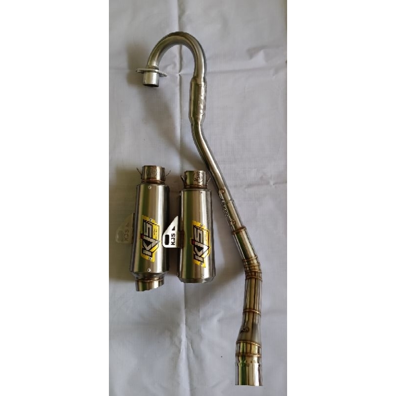 knalpot KLX  dan Crf kolong atas dan bawah ORIGINAL KJS (fulsistem)