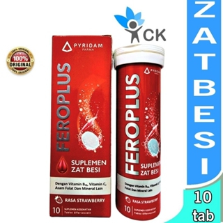 FEROPLUS EFFERVESCENT TUBE ISI 10 suplemen zat besi ibu hamil