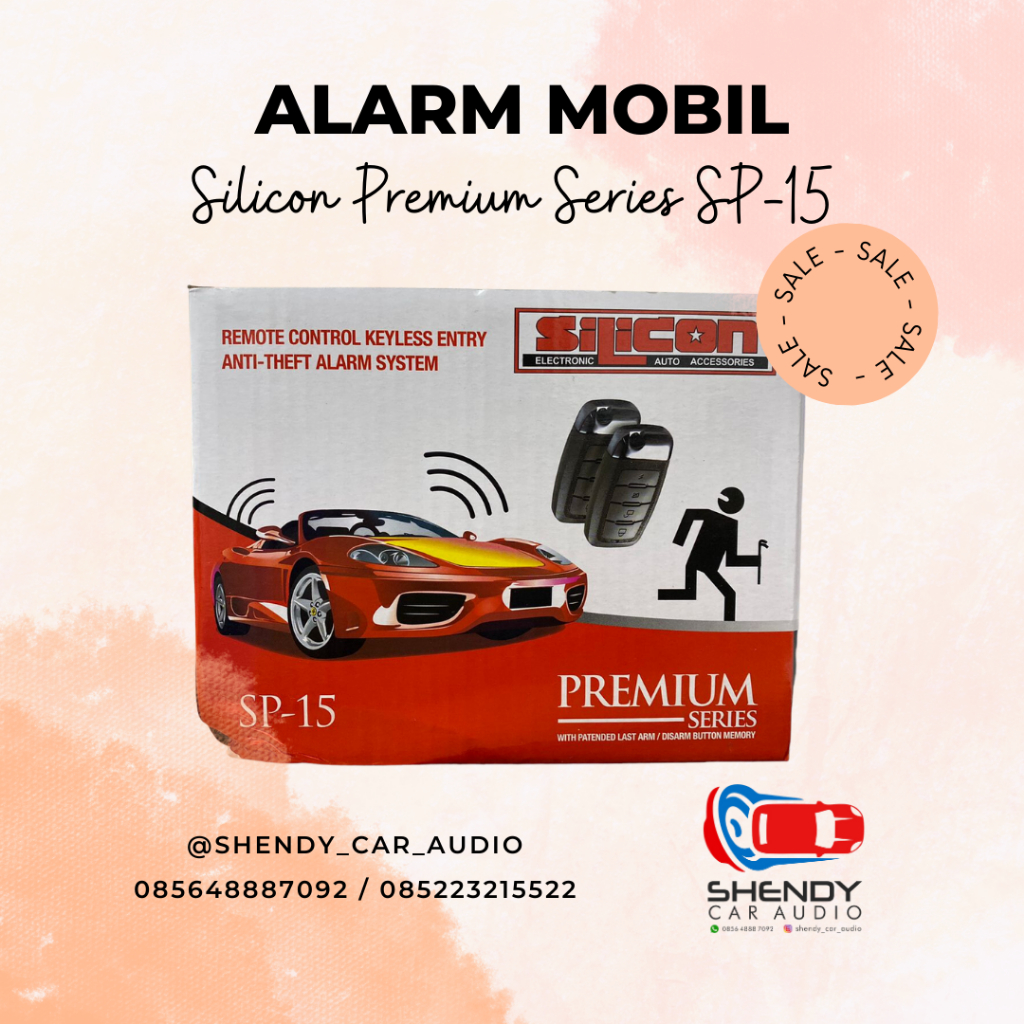 ALARM REMOTE MOBIL SILICON PREMIUM SERIES SP-15 ORIGINAL