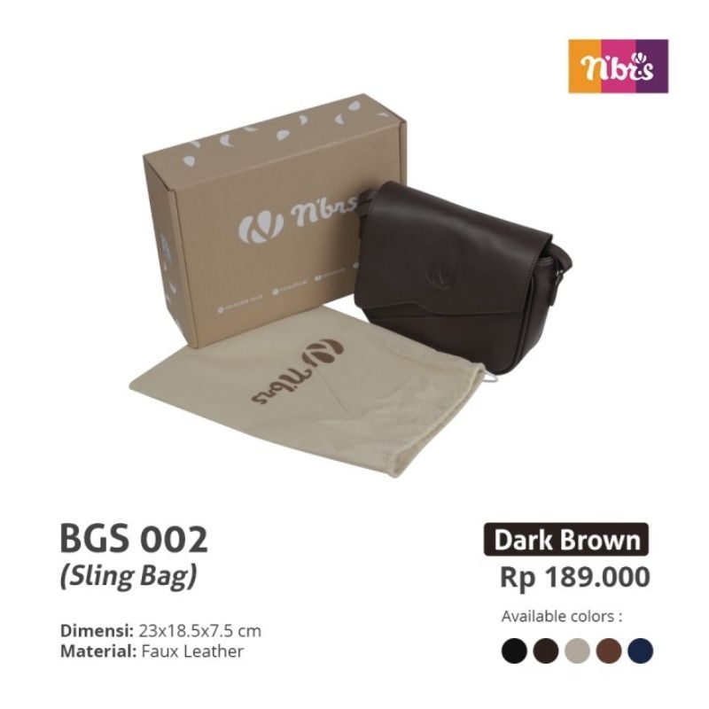 TAS WANITA SLINGBAG TAS SELEMPANG TAS NIBRAS BGS 001 002 TAS KULIT ORIGINAL MURAH