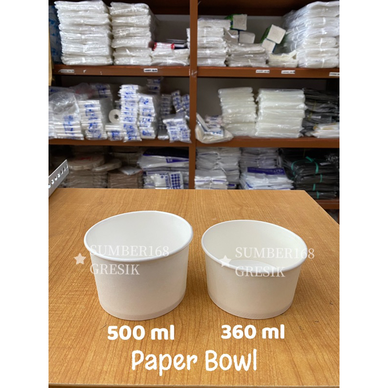 [25pcs] PAPER BOWL 500ml | PAPER BOWL 360ml | MANGKOK KERTAS 360ml 500ml | PAPERBOWL