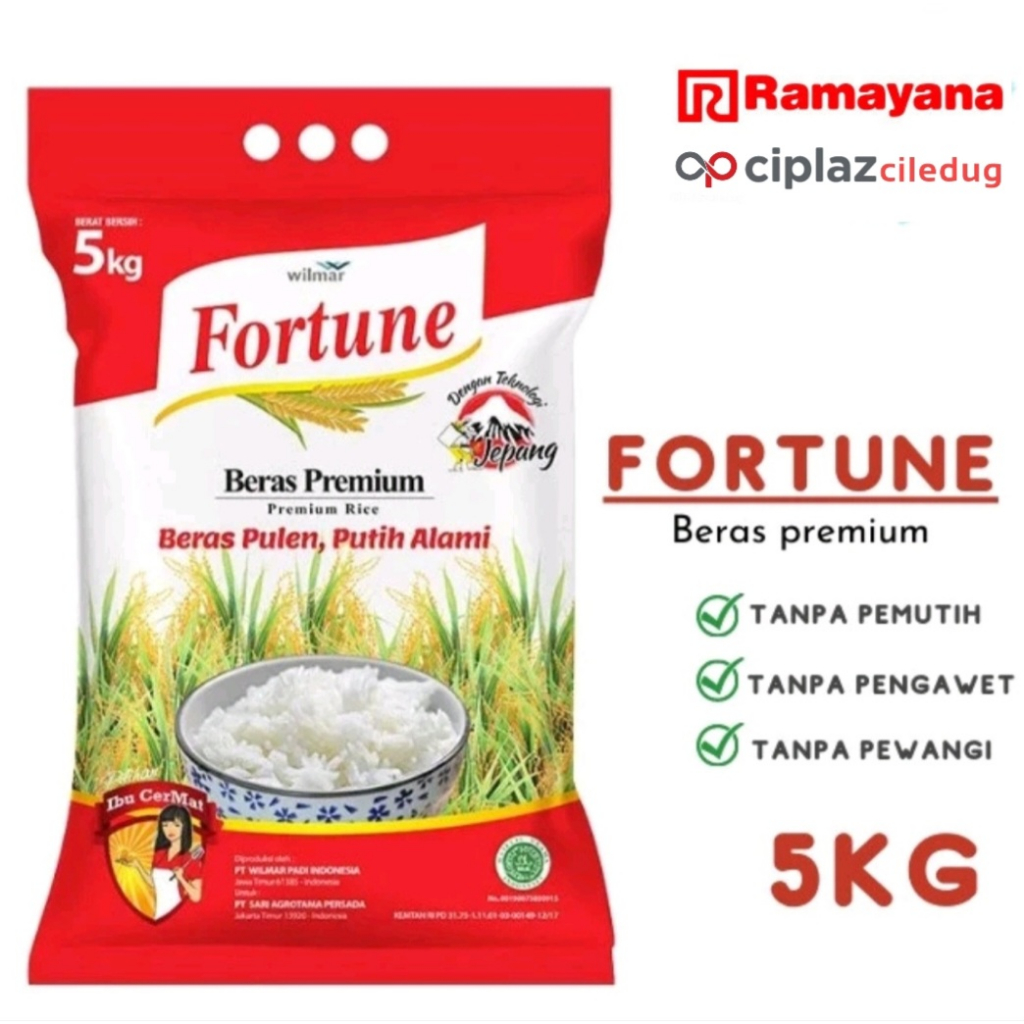 

beras 5kg#fortune#ramayana ciledug