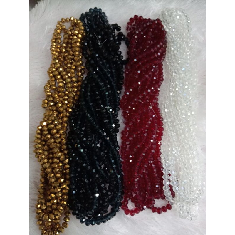 kristal ceko bulat 6 mm warna