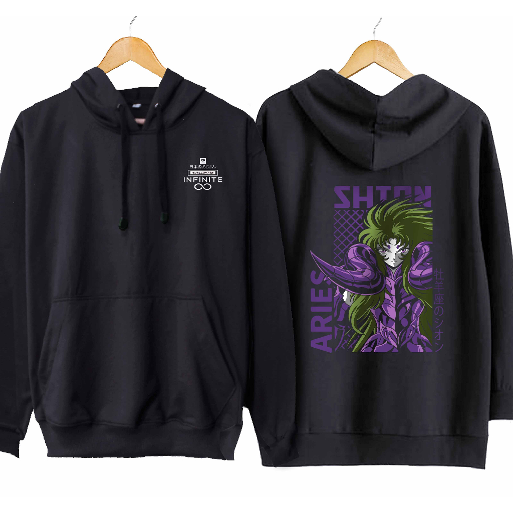 Jaket hoodie jumper infinite ARIES SHION - SAINT SEIYA material cotton fleece