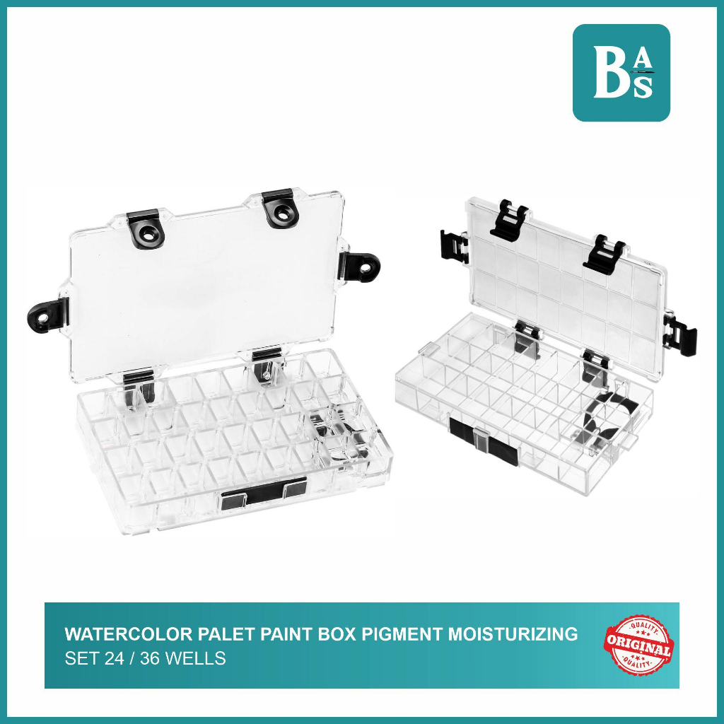

Bali Art Supplies - Palet Cat Air Box Set 26/36 - Watercolor Palette Pigment Moisturizing