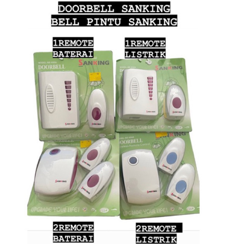 BELL BEL PINTU COLOK LISTRIK / BATERAI TANPA KABEL DOOR BELL WIRELESS BELL LISTRIK