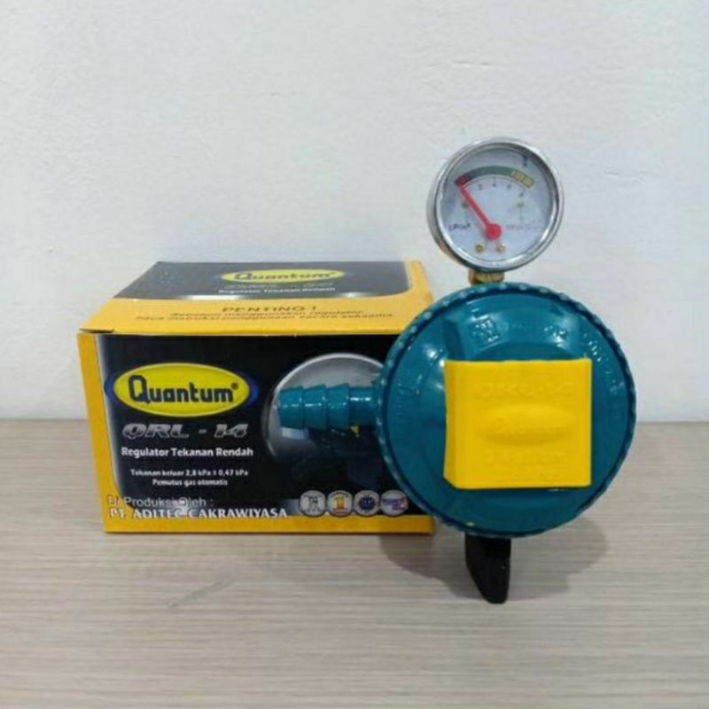 Regulator Tabung Gas Meter Quantum QRL 14/Regulator Tekanan Rendah QRL 14