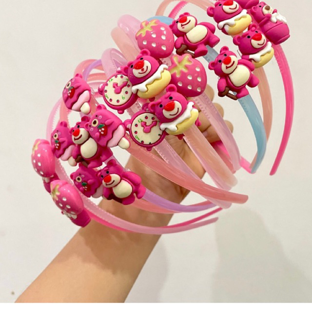 MURAH Bando anak lotso bando lotso bando korea style bando beruang pink