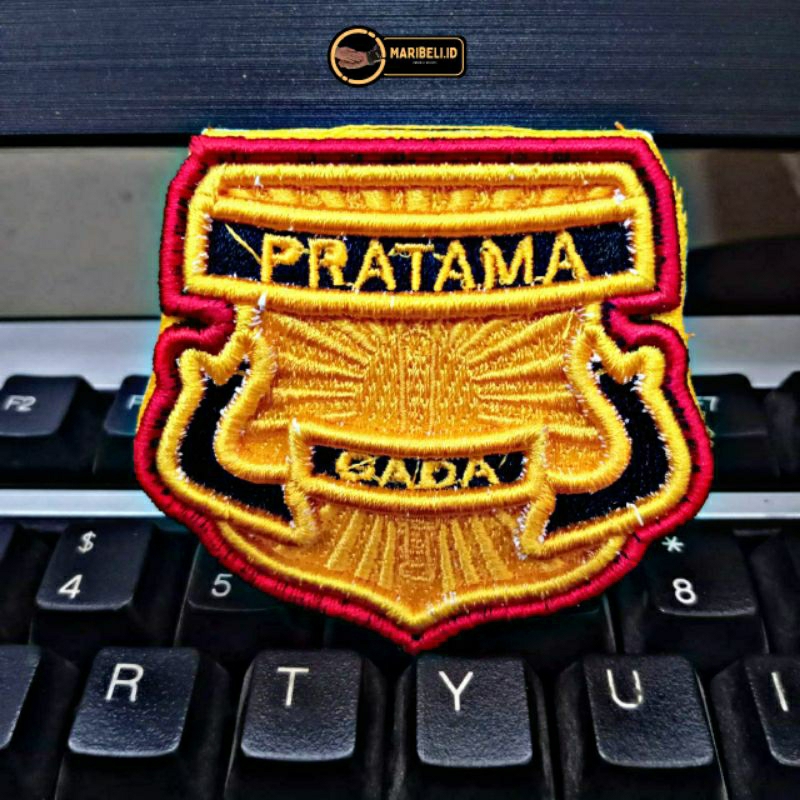 ATRIBUT SATPAM - PIN LENCANA GADA PRATAMA BORDIR TIMBUL