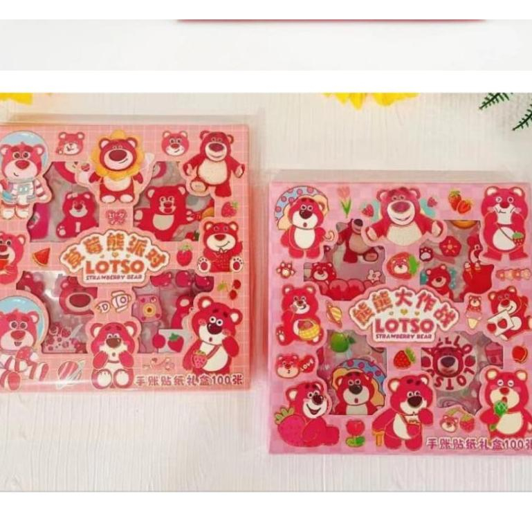 

READY STOK STICKER ANAK ISI 100 LB BERUANG LOTSO STICKER ANAK LUCU