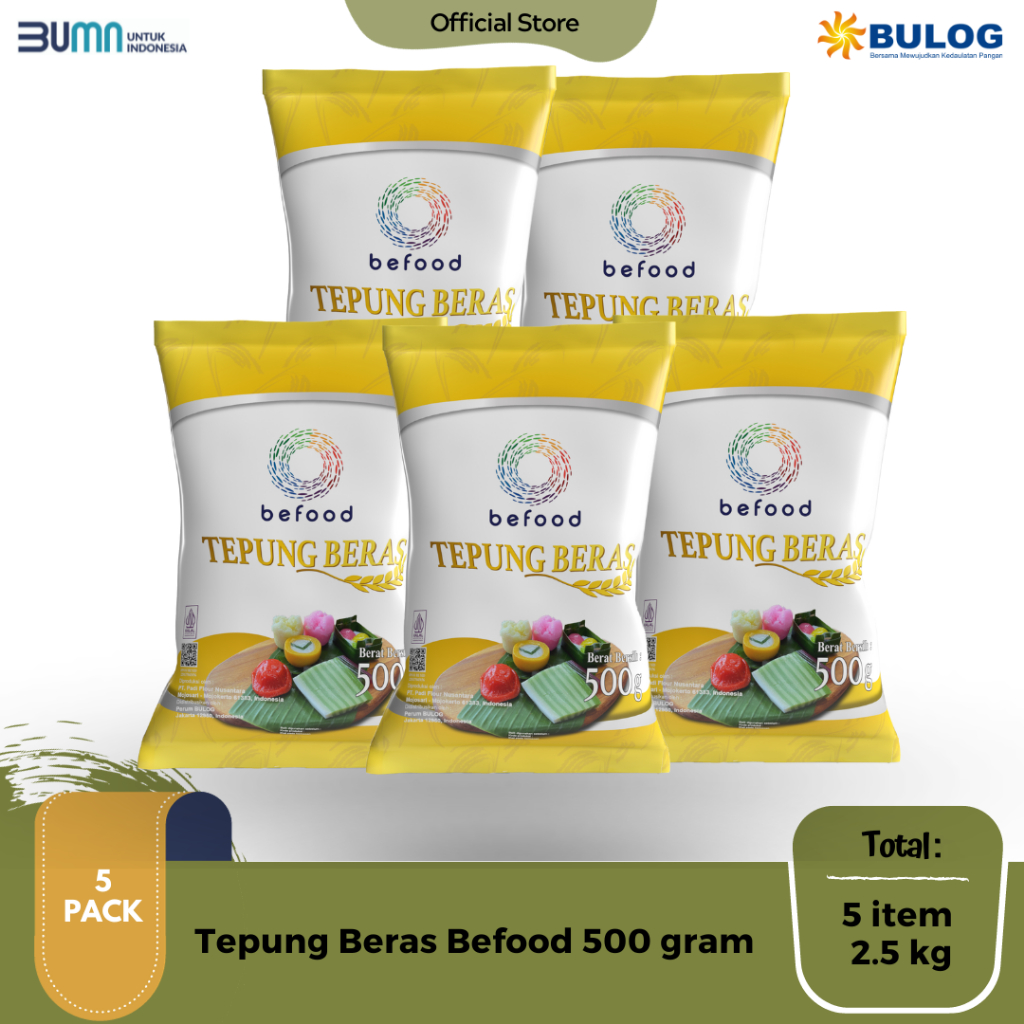 

BULOG - Tepung Beras Befood 500 gr - 5 Pcs