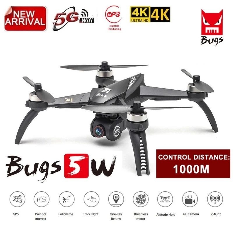 Drone MJX Bugs 5w B5W Brushless GPS dengan 4K camera