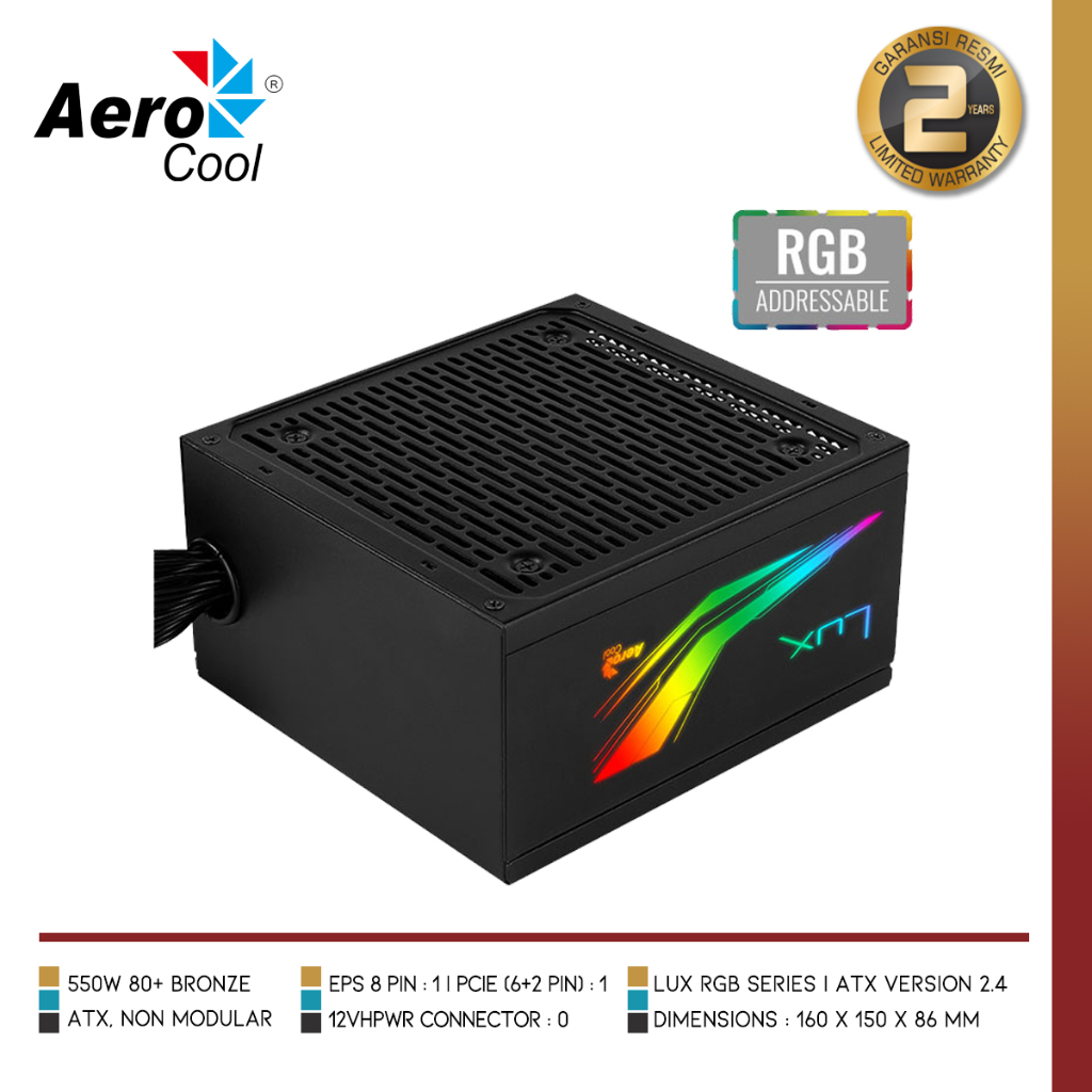 AeroCool - Lux RGB 550W