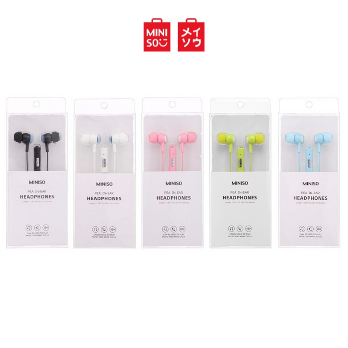 MINISO Pea In-Ear Headphone - Putih / Earphone / Headset