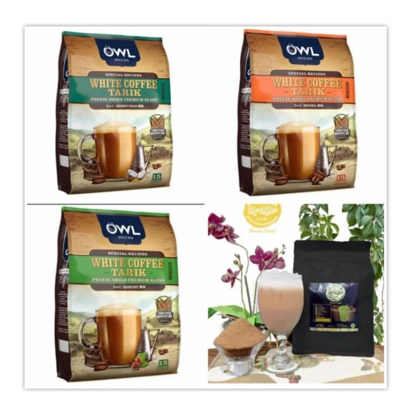 

Owl White Coffee Tarik isi 15 Kopi Instan