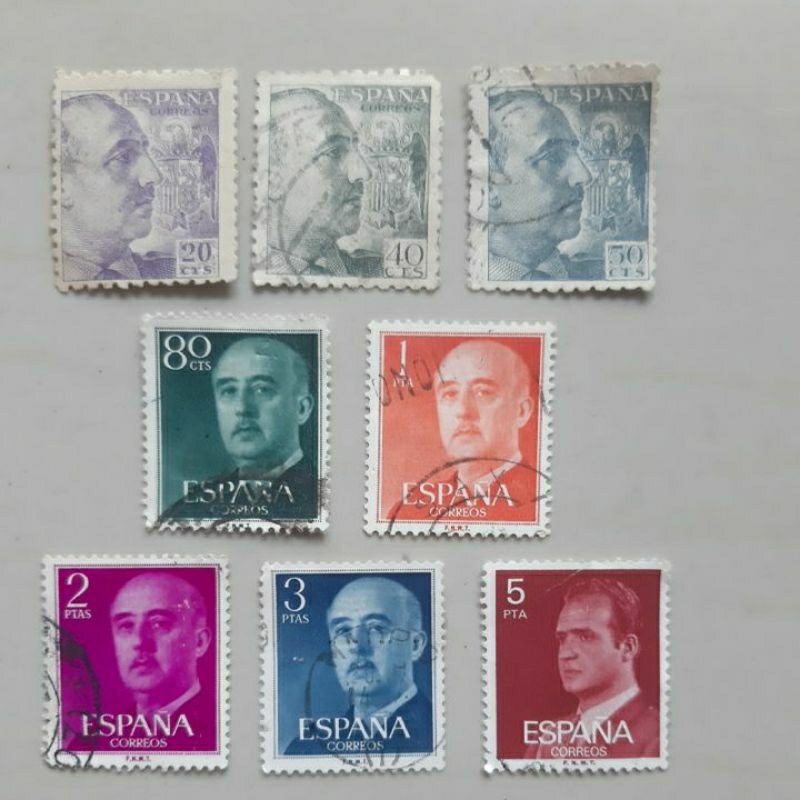 

Perangko Spanyol seri tokoh set 8 prangko