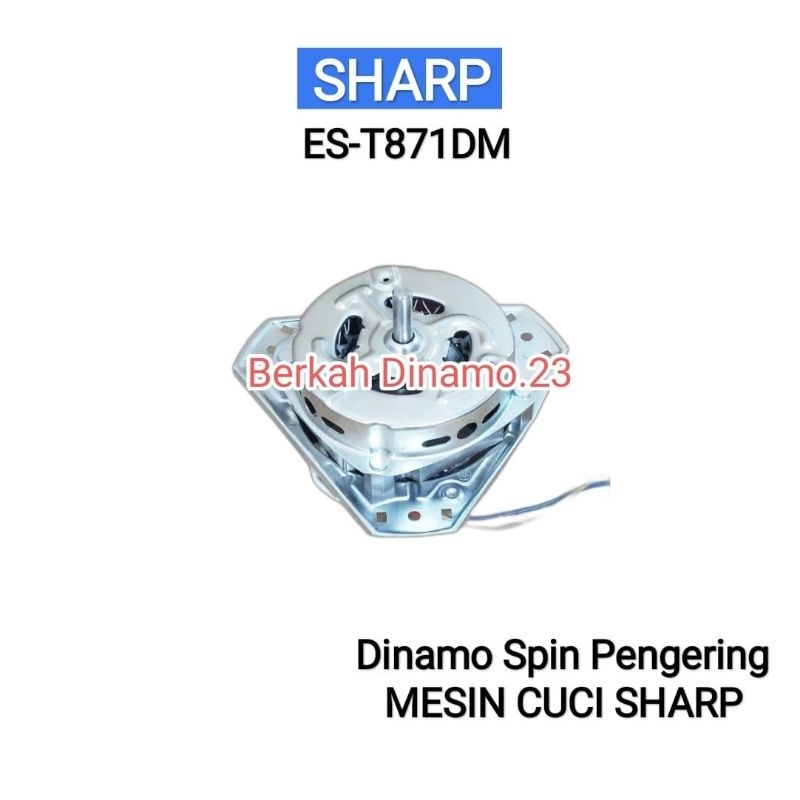 Dinamo Pengering Mesin Cuci SHARP ES-T871DM / EST-871DM Spin Dinamo Pengering Sharp 2 Tabung Est871