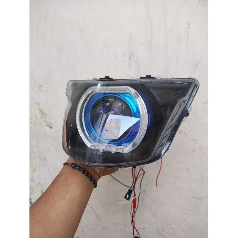 lampu depan jumpiter MX KING v1 set batok biled aes turbo se buoble laser biled premium ori  by.knt 
