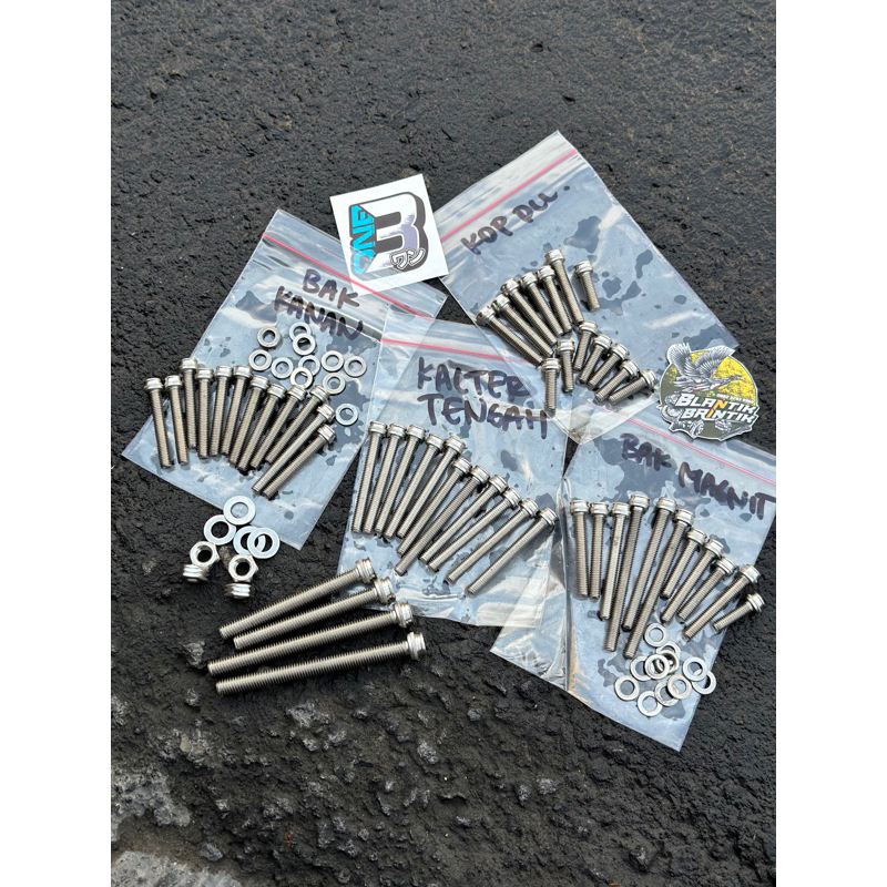 Baut l mesin stenlis minimalis baut l stenlis mesin gl mp tiger set minimalis one b