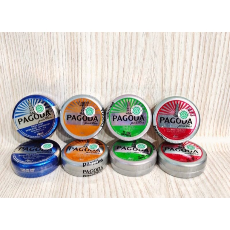 

Pagoda Permen Rasa Mint Anggur Lemon Jeruk Strawberry Apel 20gr/Pelega Tenggorokan;8993099132978