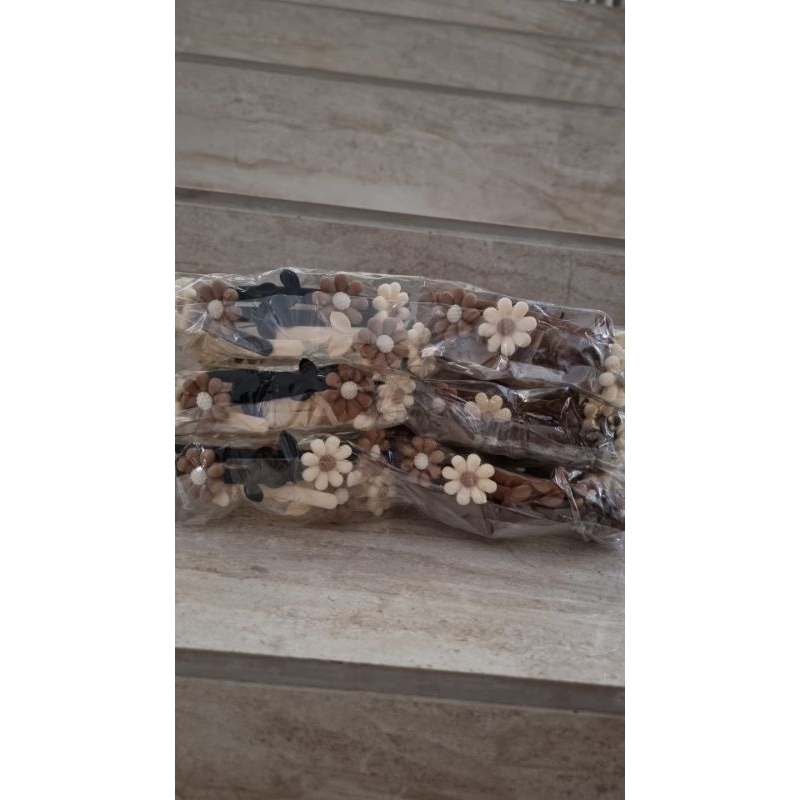 (Ban-19)Bando Perempuan Motif Bunga