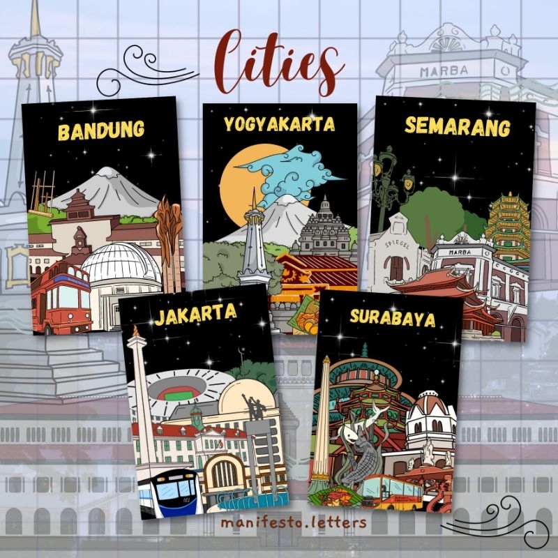 

Postcard Cities | Kartu Pos Kota | Ikon Daerah | Jawa