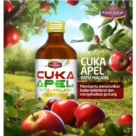 

Cuka Apel Batu Malang Royal Sultan 320 ml Original | BPOM