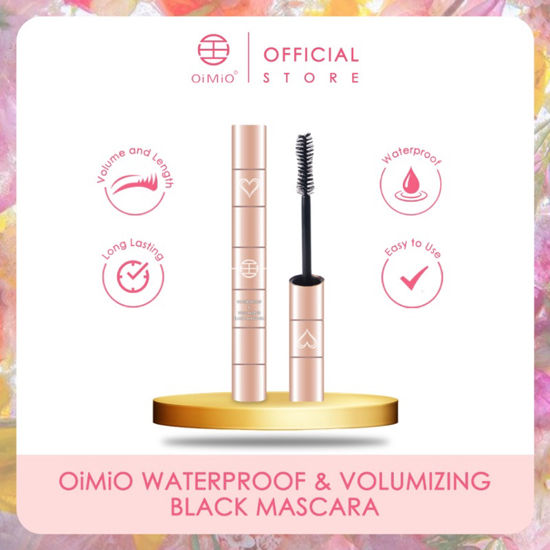 OIMIO WATERPROOF & VOLUMIZING BLACK MASKARA