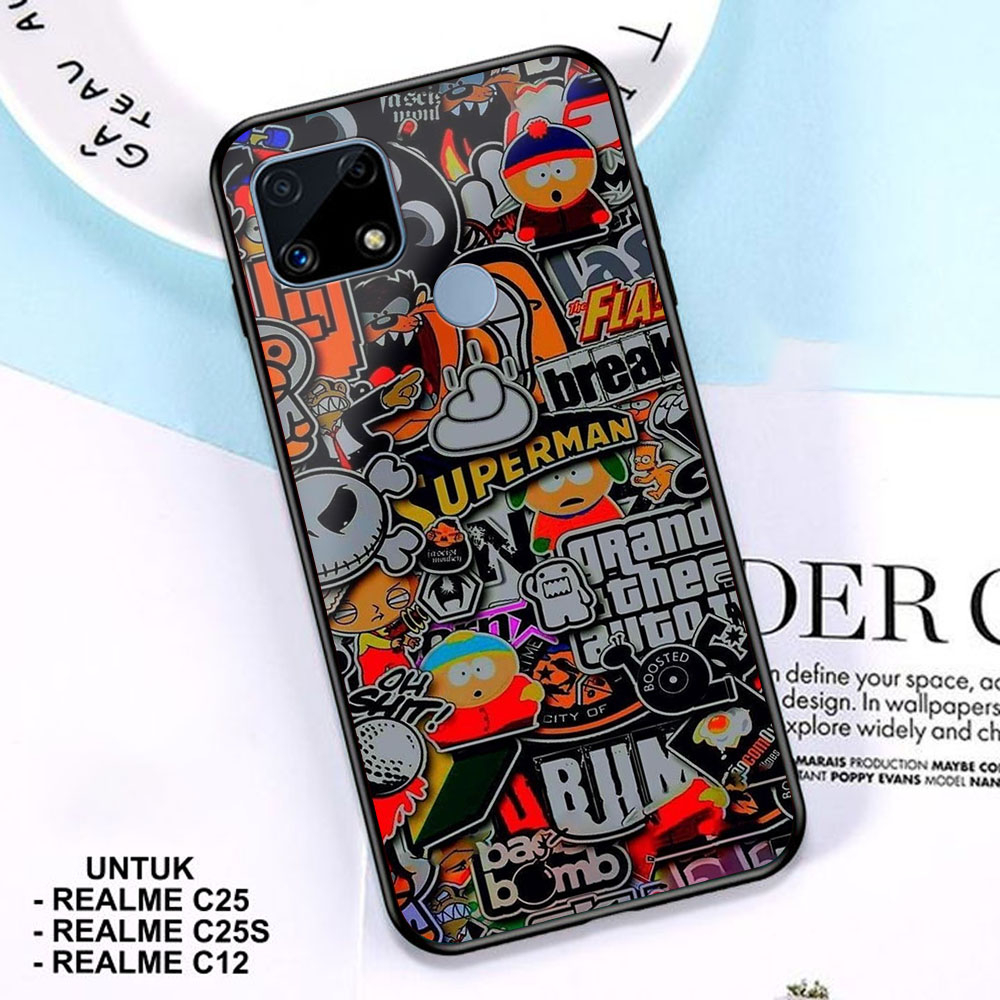 Case REALME C25 / C25S / C12 - Casing REALME C25 / C25S / C12 - ( GRFTY ) - Case Hp - Casing Hp - So