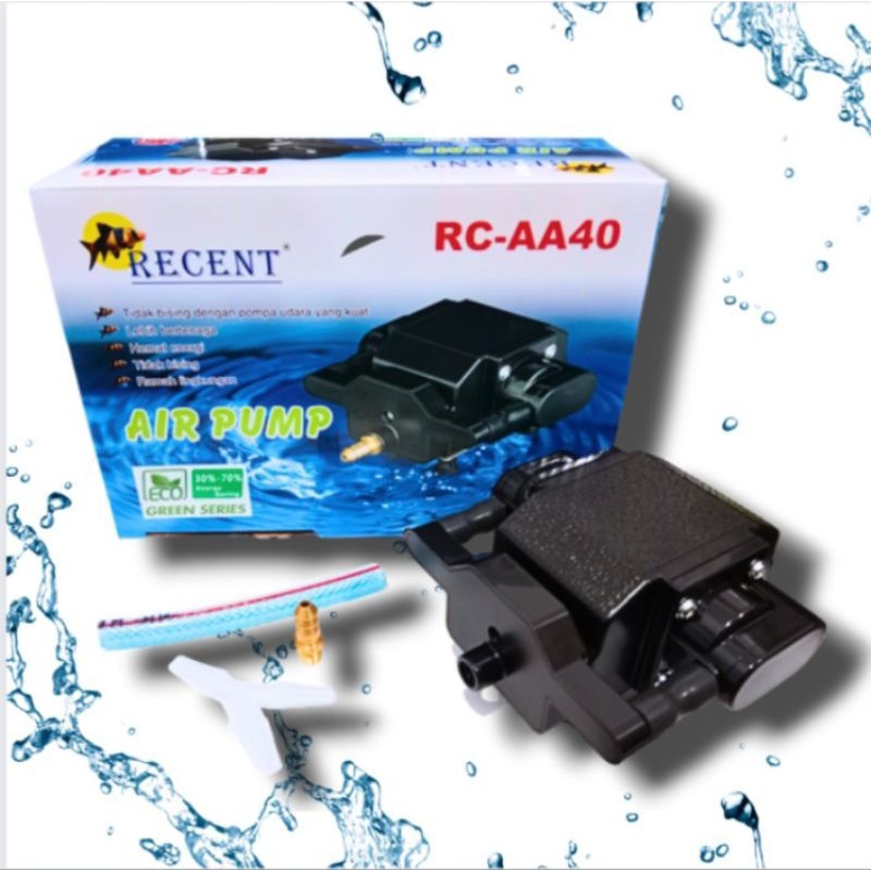 Mesin Aerator Airpump Kolam Aquarium RECENT RC AA 40 Blower udara
