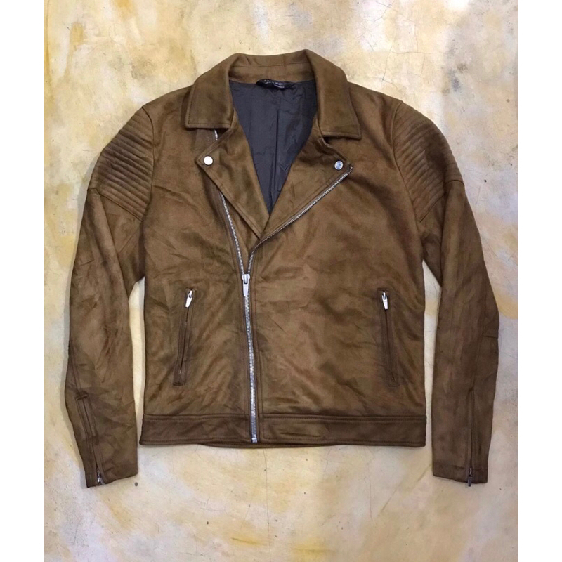 Zara Man Bikers Suede