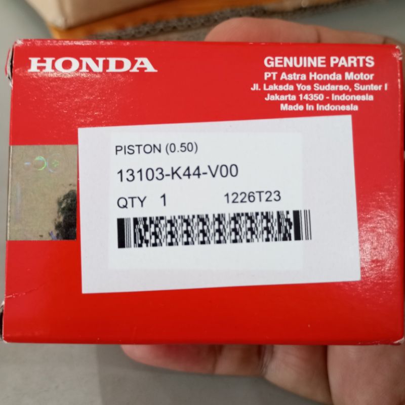 PISTON OS 0.50 HONDA BEAT POP BEAT ESP SCOOPY ESP 13103K44V00 ORIGINAL AHM BARU
