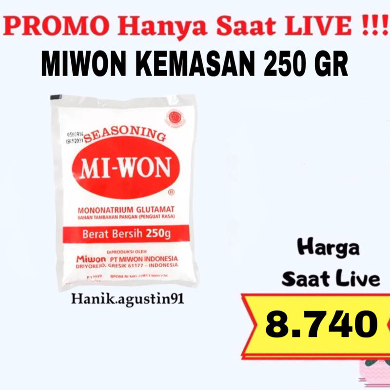 

Miwon Bumbu Penyedap 250 gr