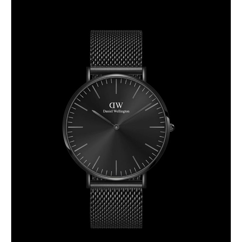 Jam Daniel Wellington petite black  pria