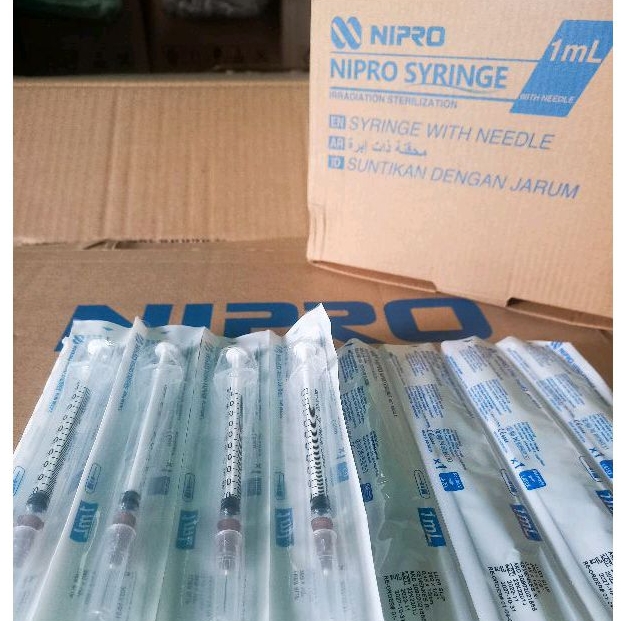 Spuit Syringe 1cc 1ml Nipro Box