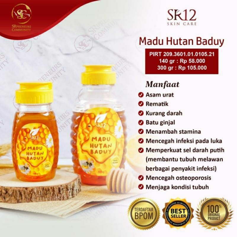 

SR12 Madu Lebah Desa Asli BPOM Madu Baduy SR12 dan Madu Hutan Akasia