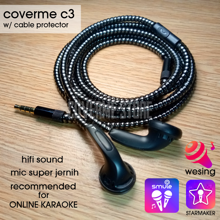Coverme Headset Cantare C3 Armor / Headset Smule Wesing Starmaker with Cable protector