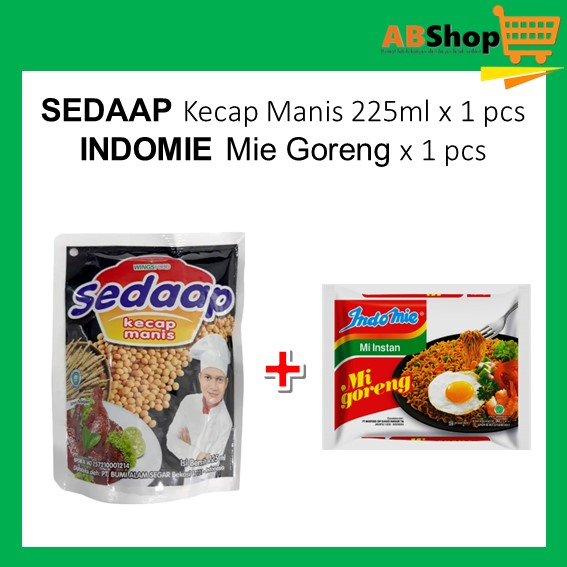 

SEDAAP Kecap Manis 225ml x1 + INDOMIE Goreng x1