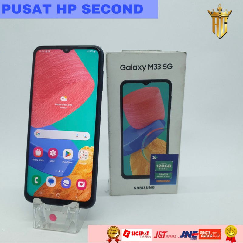 SAMSUNG GALAXY M33 8/128 SECOND ORIGINAL MURAH RESMI BERGARANSI