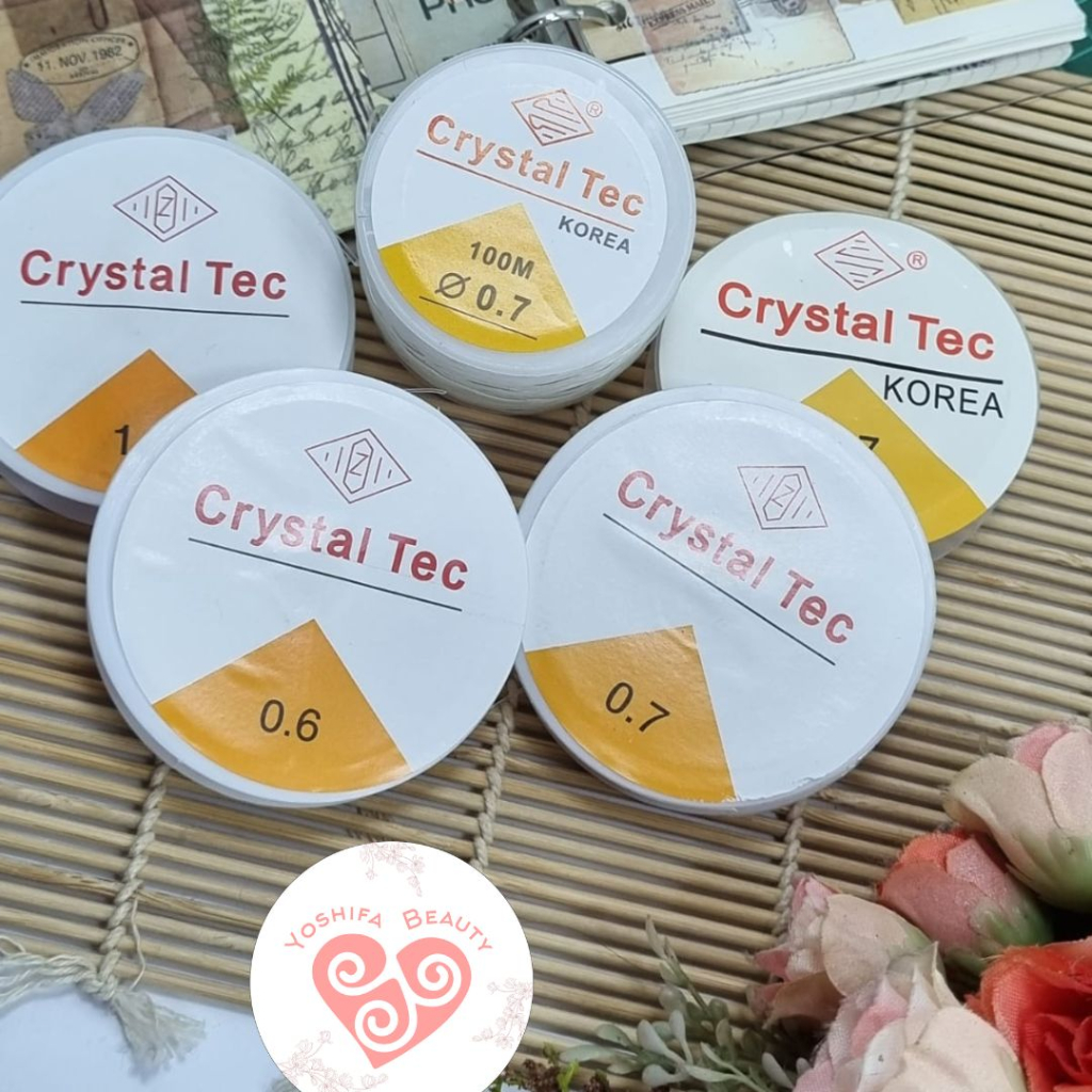 

Tali Senar Elastis 0.6 / 0.7 / 1.0mm | Tali Karet Gelang elastis Korea Super Kuat Bahan Craft Kerajinan Membuat Gelang Atau Kalung