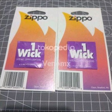 Zippo Wick Sumbu Korek Api Zippo Jadul Era th 80-90an Original