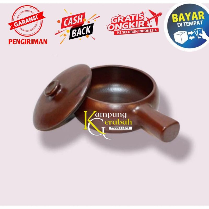 PANCI REBUS TANAH LIAT | PANCI GERABAH | TEFLON TANAH LIAT | PANCI GAGANG TANAH LIAT