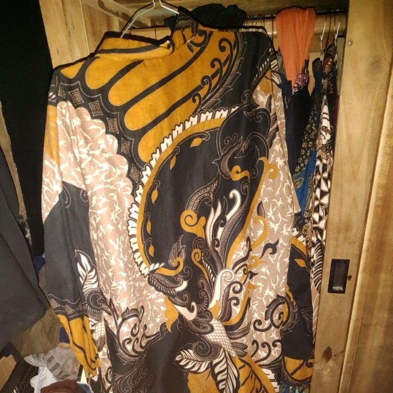 kemeja batik lengan panjang 5L